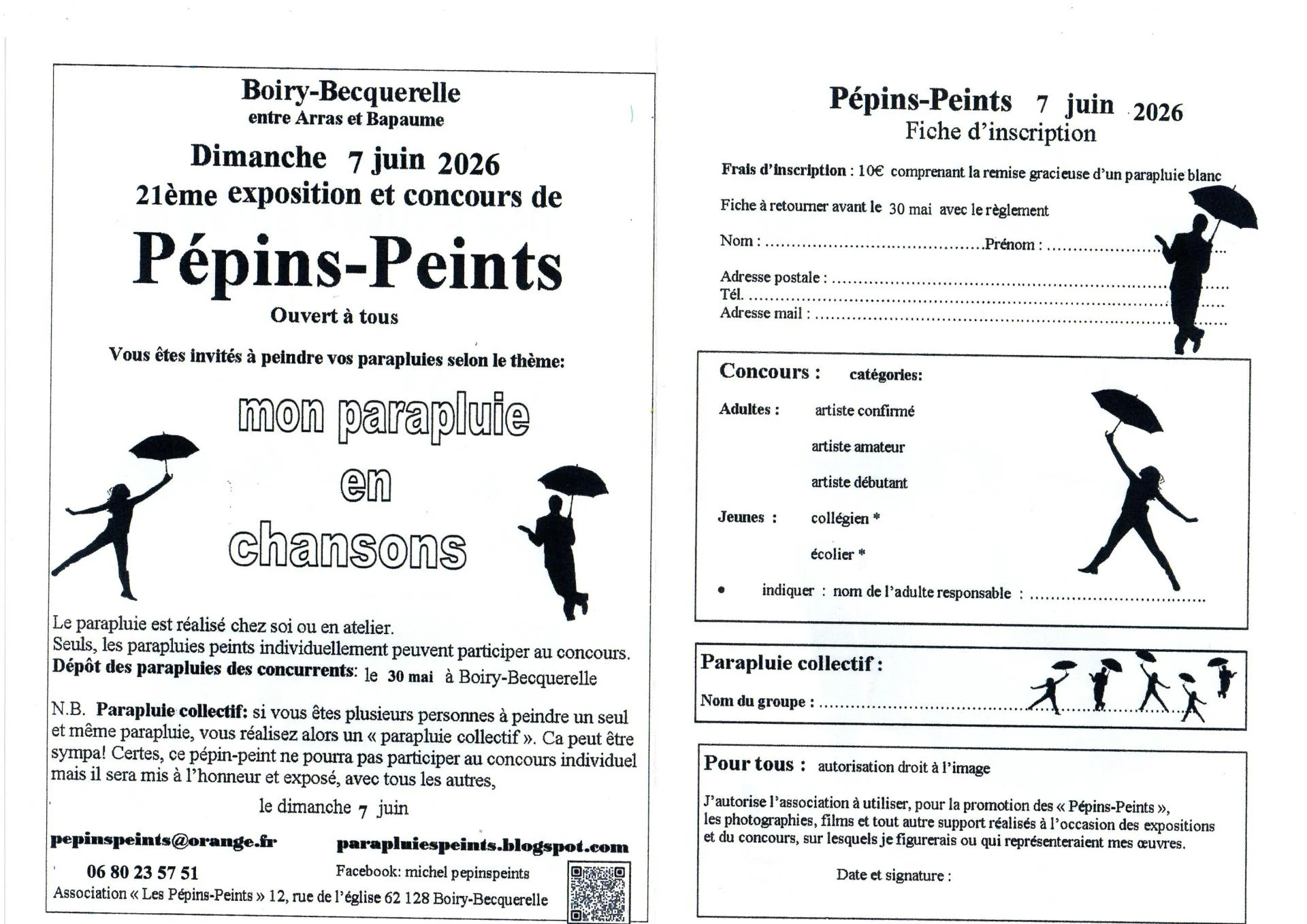 Et vous? Voici le Bulletin inscription